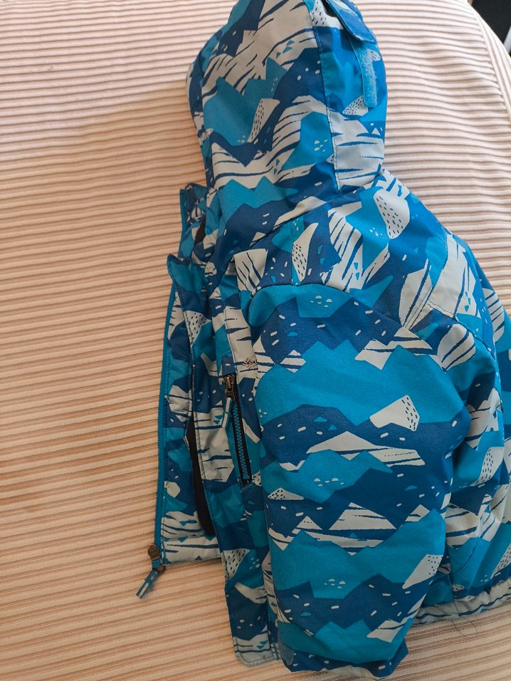 Columbia kalın çocuk mont mavi 2T beden - Görsel 4