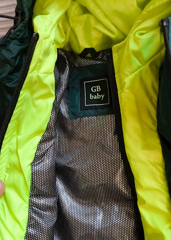 GB baby dolgu mont 12-18 ay çift fermuar koyu Yeşil Erkek - Görsel 5