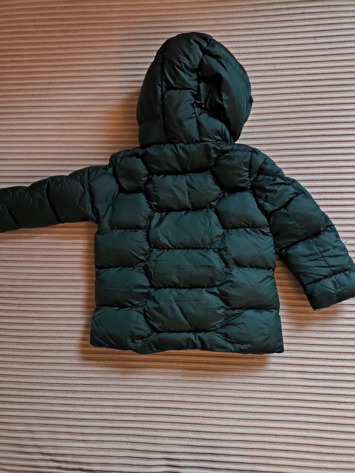 GB baby dolgu mont 12-18 ay çift fermuar koyu Yeşil Erkek - Görsel 2