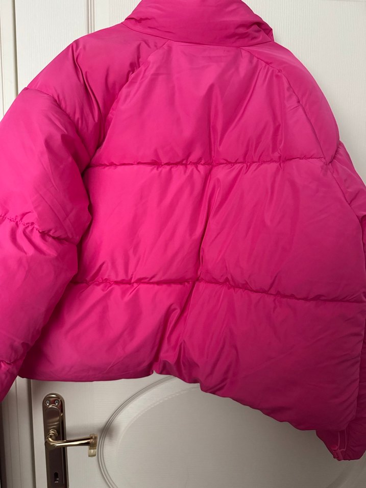 Fermuarlı Pembe Midi Mont - Görsel 3