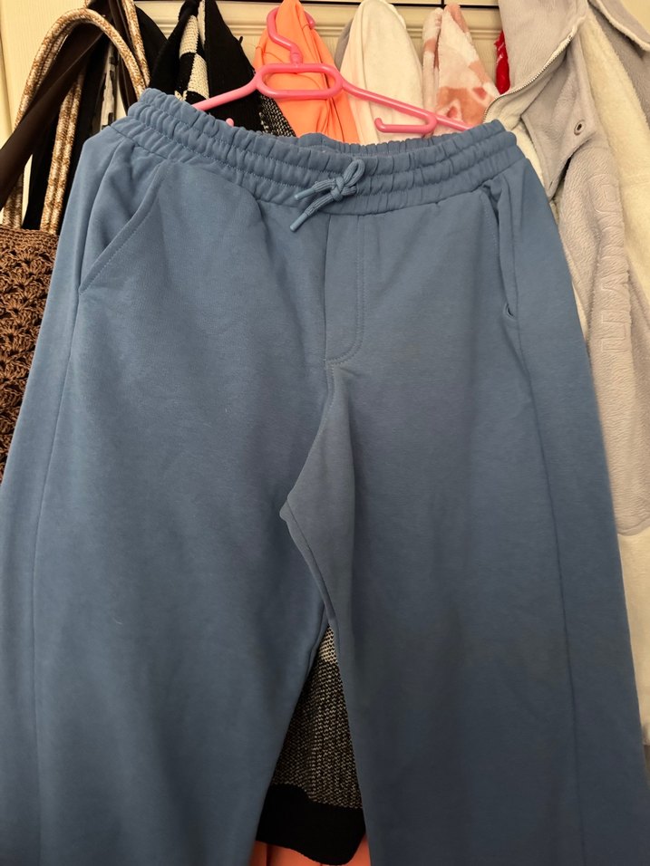 Mavi Rahat Kesim Kadın Eşofman Altı - Görsel 2