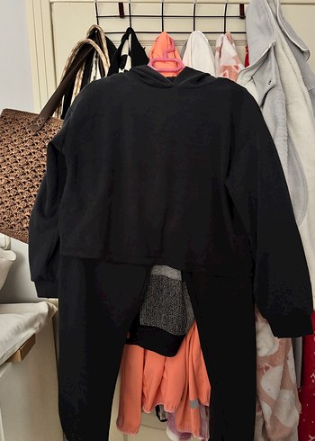 Siyah Rahat Kesim Kadın Eşofman Altı - Görsel 2