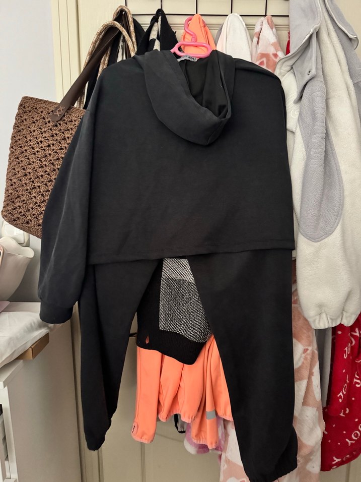 Siyah Rahat Kesim Kadın Eşofman Altı - Görsel 3