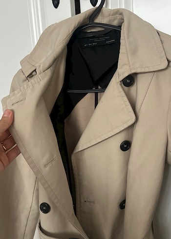 s Beden Bej Kadın Midi ZARA Trençkot