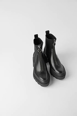 ZARA TOPUKLU GERÇEK DERİ BOT