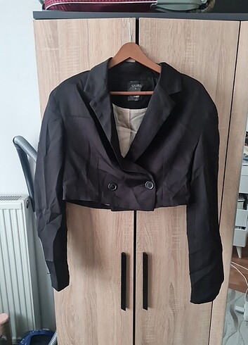 Crop blazer ceket