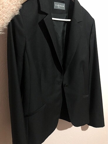 Fabrika marka blazer siyah ceket