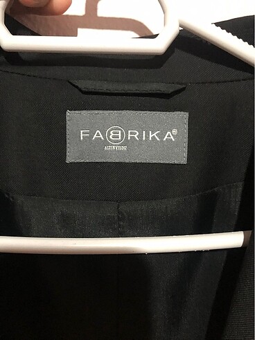 Fabrika Fabrika marka blazer siyah ceket