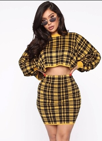 Fashion Nova Kazak etek set