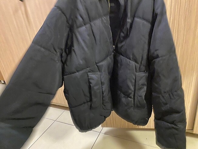 m Beden siyah Renk Pull&bear kadın siyah mont