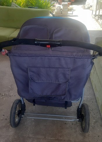 9- 36 kg Beden Mavi Çiftli Bebek Arabası
