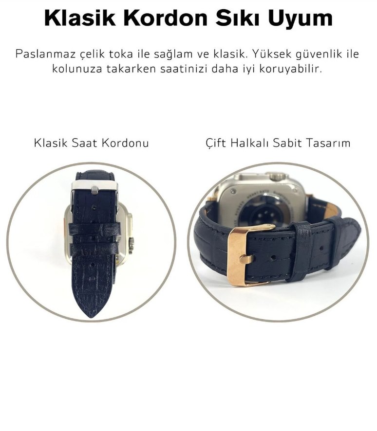 Apple Watch saat kordonu hakiki deri - Görsel 3