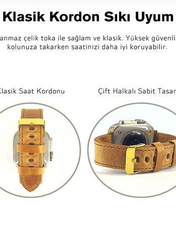 Apple Watch saat kordonu hakiki deri - Görsel 3