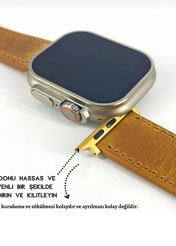 Apple Watch saat kordonu hakiki deri - Görsel 2