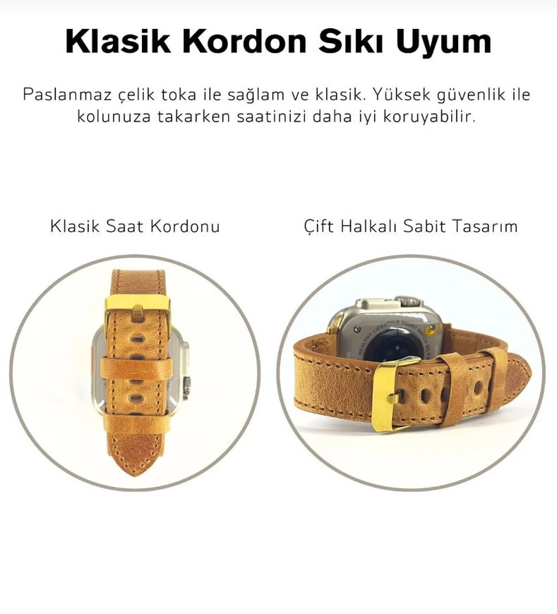 Apple Watch saat kordonu hakiki deri - Görsel 3