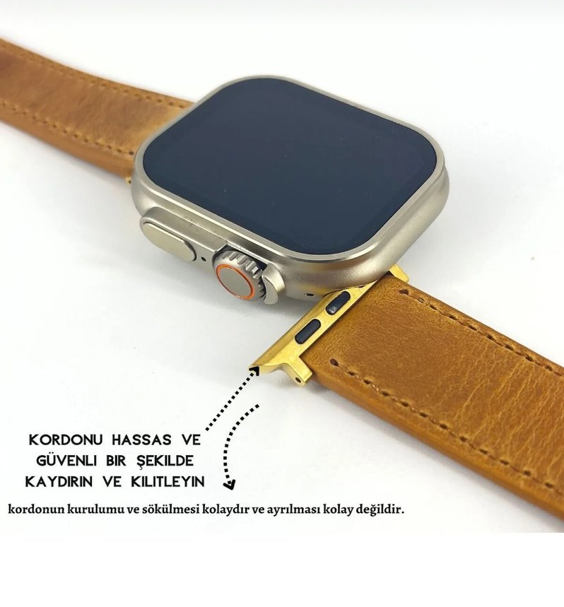 Apple Watch saat kordonu hakiki deri - Görsel 2
