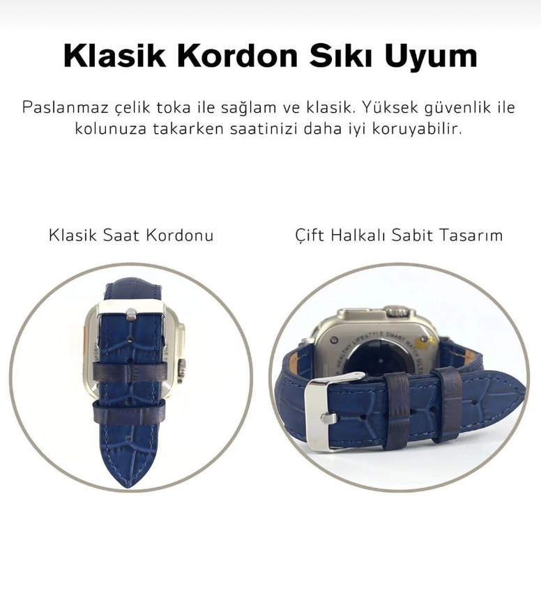 Apple Watch saat kordonu hakiki deri - Görsel 3