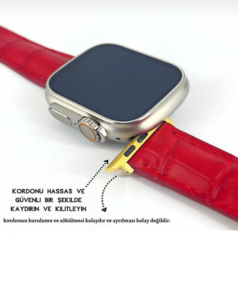 Apple Watch saat kordonu hakiki deri - Görsel 2