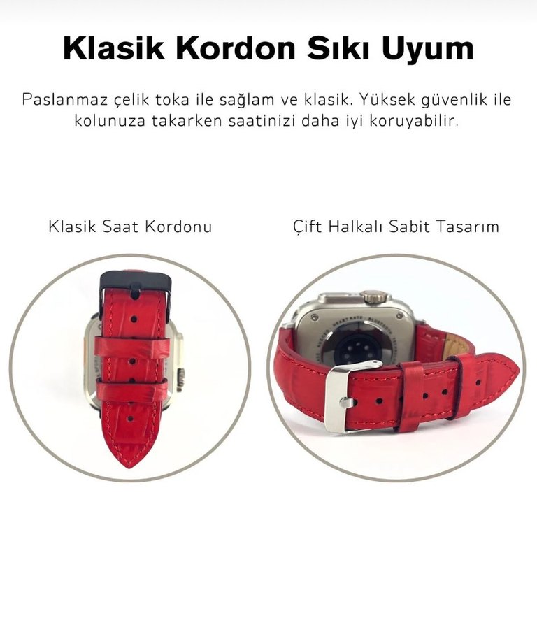 Apple Watch saat kordonu hakiki deri - Görsel 3