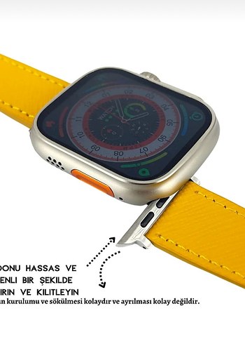 Apple Watch saat kordonu hakiki deri - Görsel 2