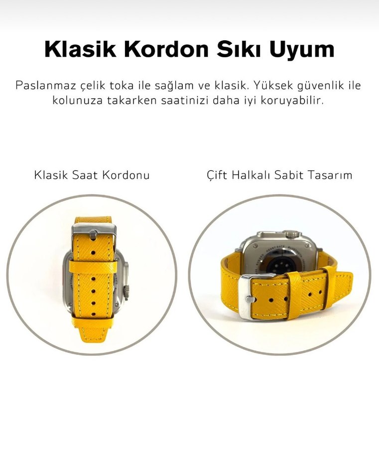 Apple Watch saat kordonu hakiki deri - Görsel 3