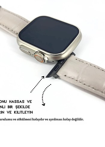 Apple Watch saat kordonu hakiki deri - Görsel 3