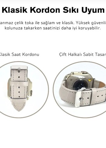 Apple Watch saat kordonu hakiki deri - Görsel 2