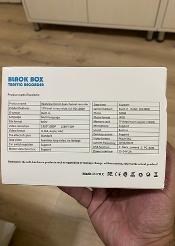 3 kameralı şarjlı Wifi araç kayıt cihazı - Görsel 2