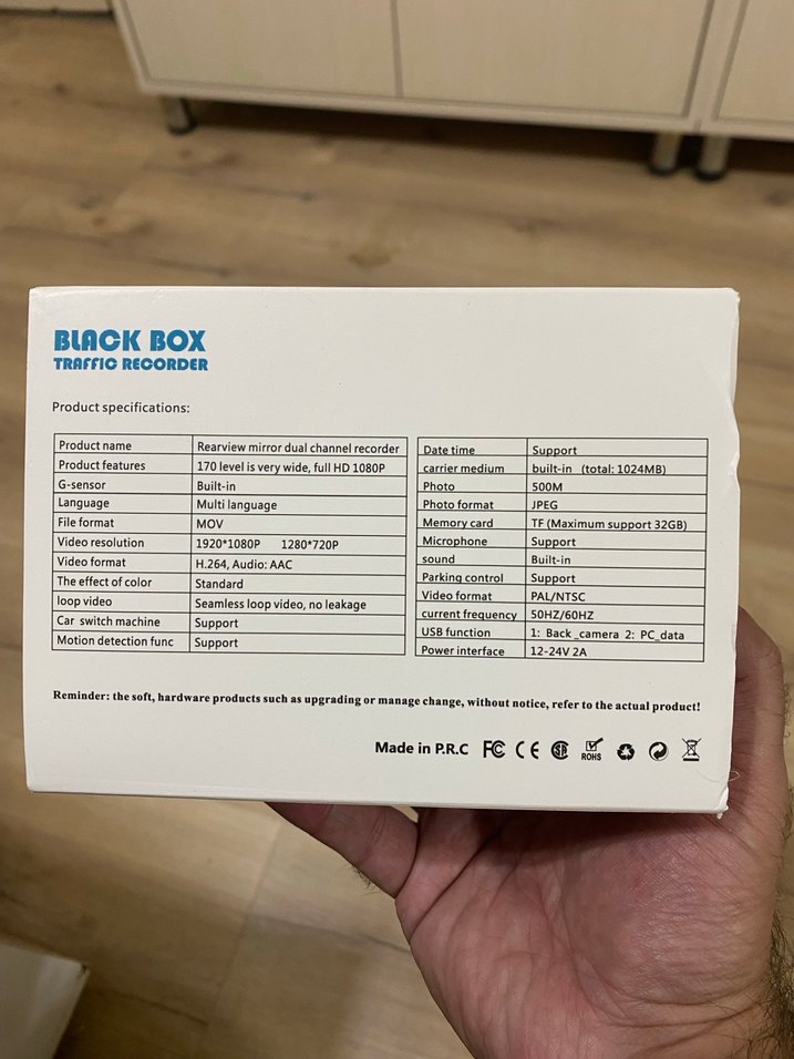 3 kameralı şarjlı Wifi araç kayıt cihazı - Görsel 2