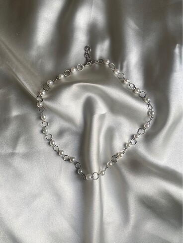 American Vintage İncili choker kolye