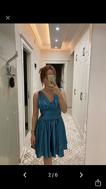 Zara Zara saten elbise