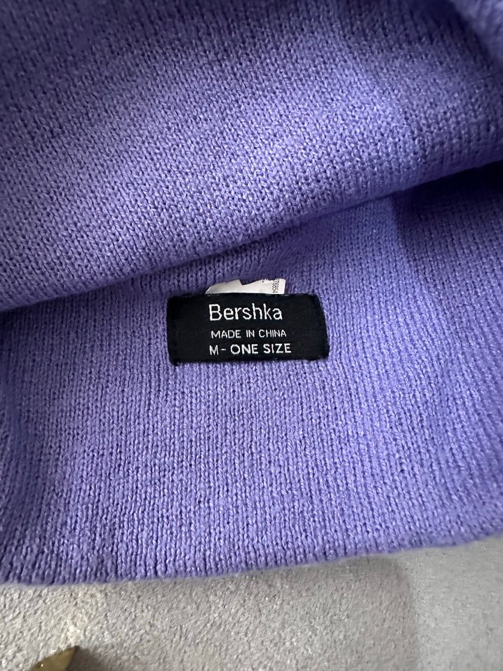 Mor Kadın Örgü Bere - Görsel 2