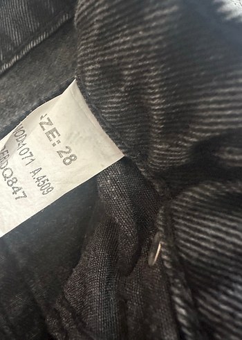 Koton Gri Düğmeli Midi Denim Şort