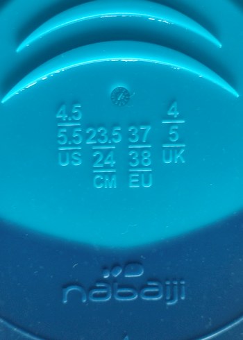 Beden Yeni Decathlon Nabaiji silikon kısa yüzme paleti 37 - 38 numara
