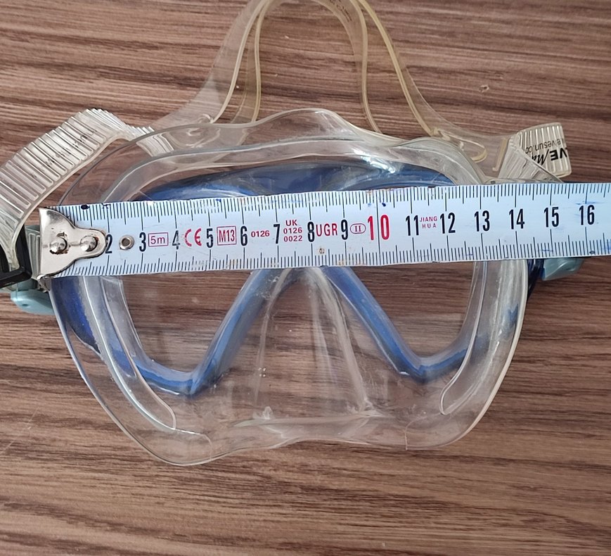 Temperli camlı dalış maskesi M/L bedene uygun - Görsel 2