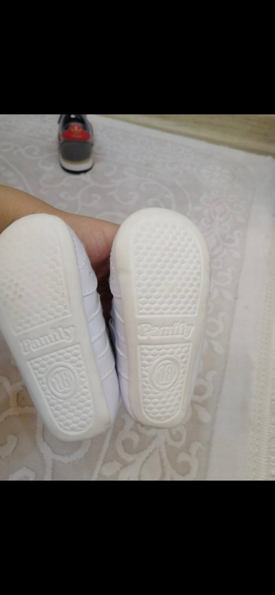 Kız Bebek İlk Adım Ayakkabıları Beyaz - Görsel 3