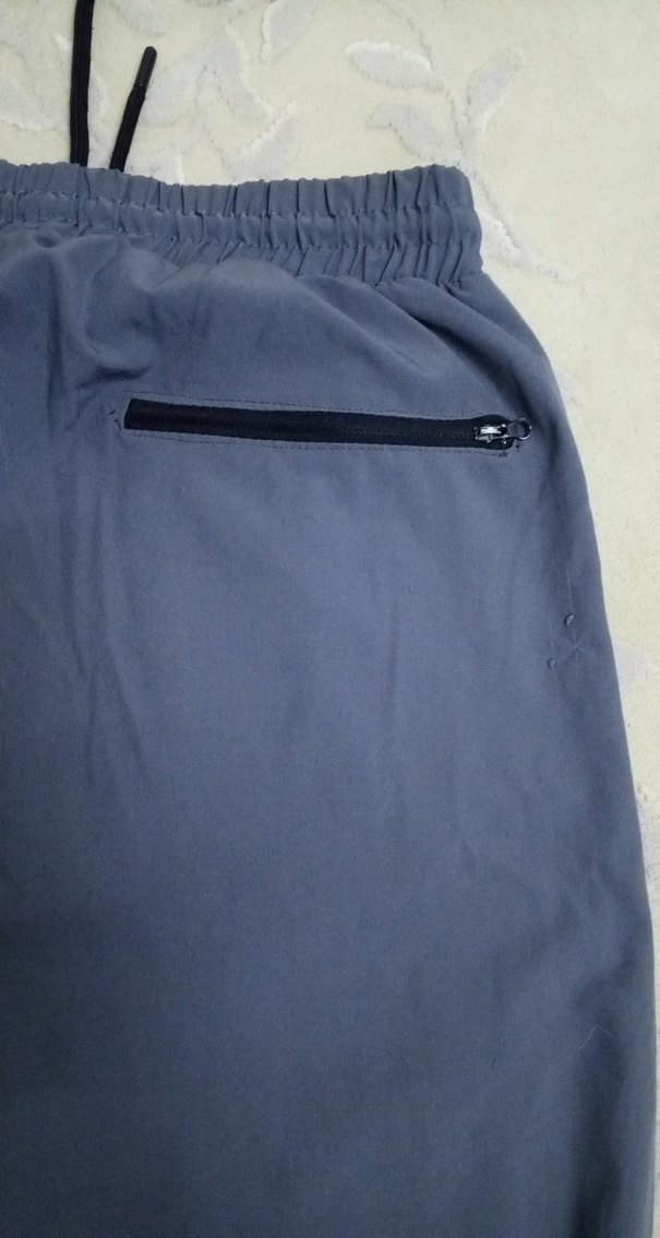 Gri Erkek Spor eşofman altı ince yazlık  2XL Beden - Görsel 4