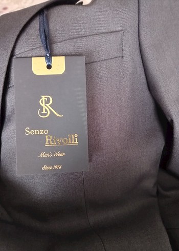 Füme Düğmeli Erkek Ofis Takım Elbise - Görsel 5