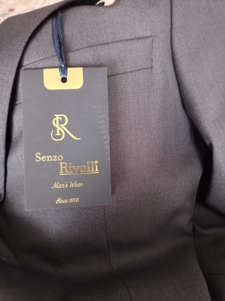 Füme Düz Desen Erkek Ofis Takım Elbise - Görsel 5