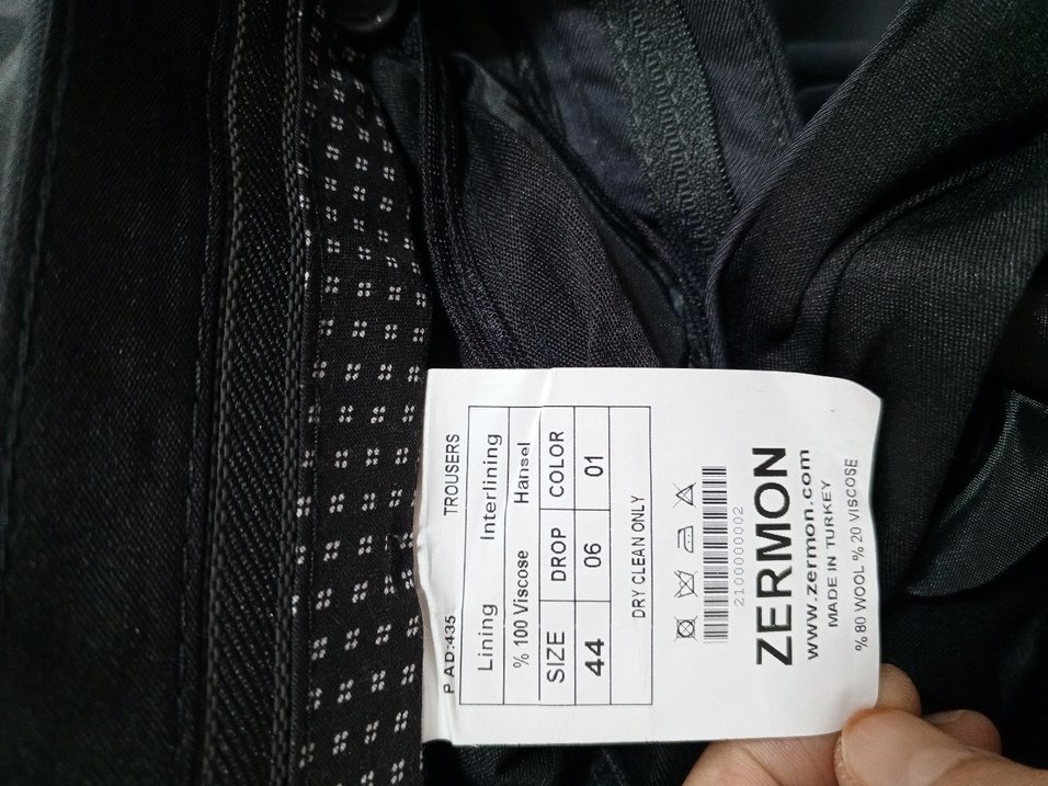 Füme Düz Desen Erkek Ofis Takım Elbise - Görsel 4