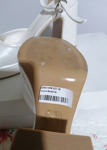 Gelin ayakkabısı, sedef renk - Görsel 5