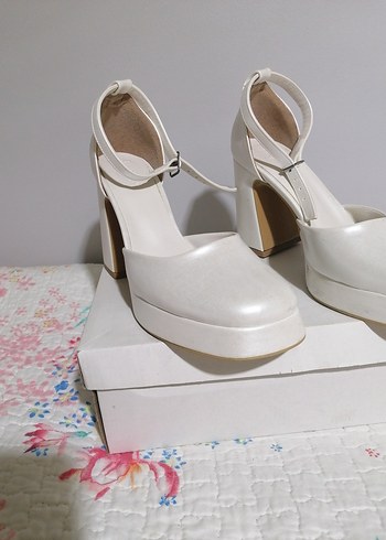 Gelin ayakkabısı, sedef renk - Görsel 4