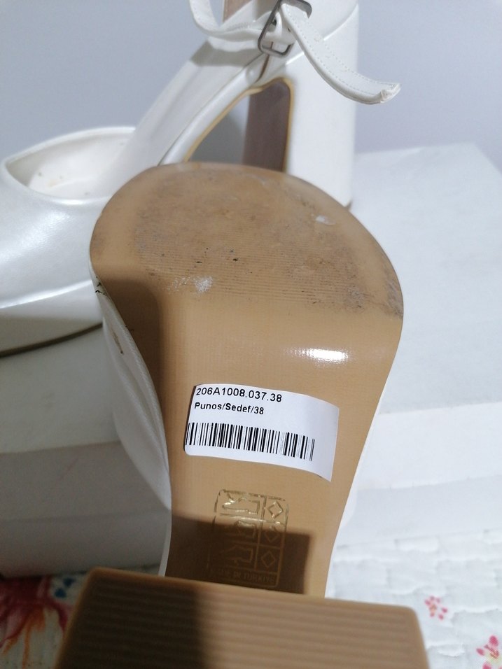 Gelin ayakkabısı, sedef renk - Görsel 5