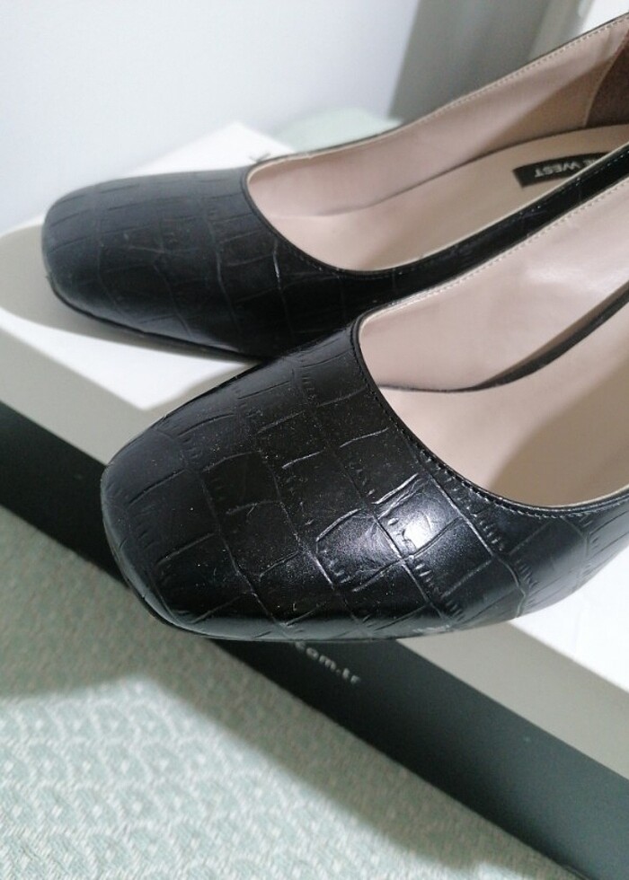 Nıne West siyah ayakkabı  - Görsel 4