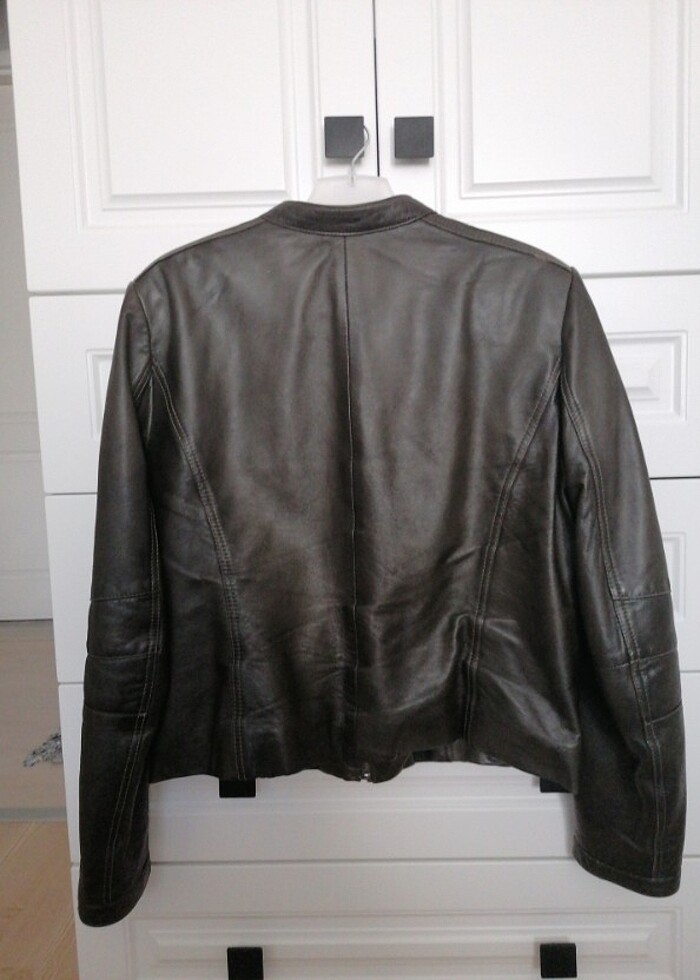 Derimod kadın kısa yeşil ceket  - Görsel 3