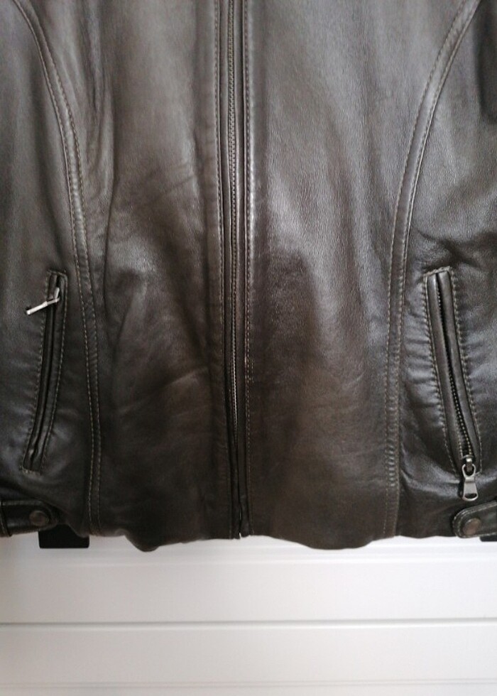 Derimod kadın kısa yeşil ceket  - Görsel 4