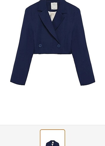 Quzu lacivert blazer ceket