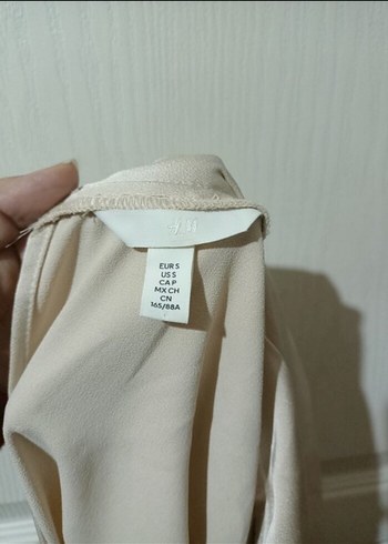 Bej Drapeli Uzun Kollu Bluz - Görsel 5