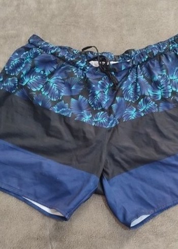 Decathlon Olaian Desenli Erkek Kisa Spor Havuz Sortu 2xl Beden