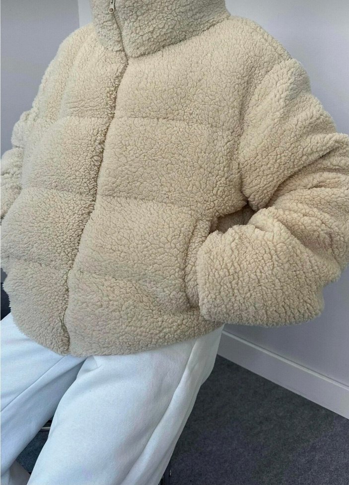 Peluş Kadın Kışlık Ceket - Görsel 2